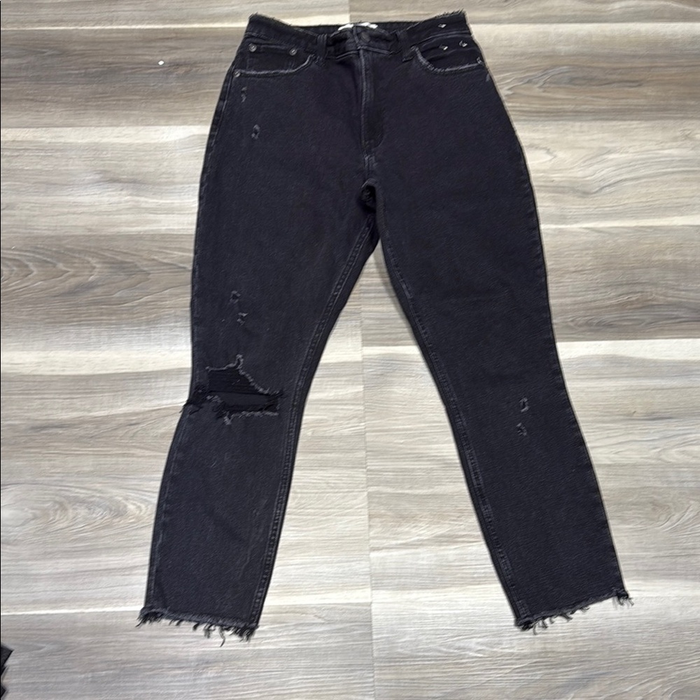 Abercrombie & Fitch Black Distressed Women's Jeans size 27